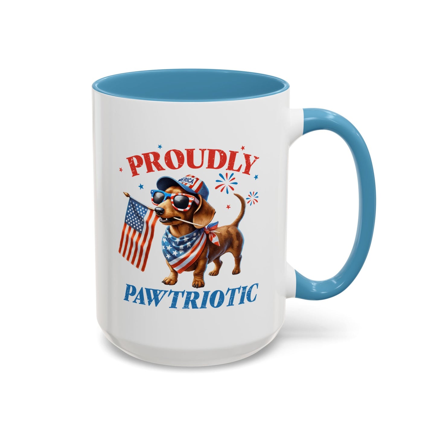 4th of July Mug - Proudly Pawtriotic Dog