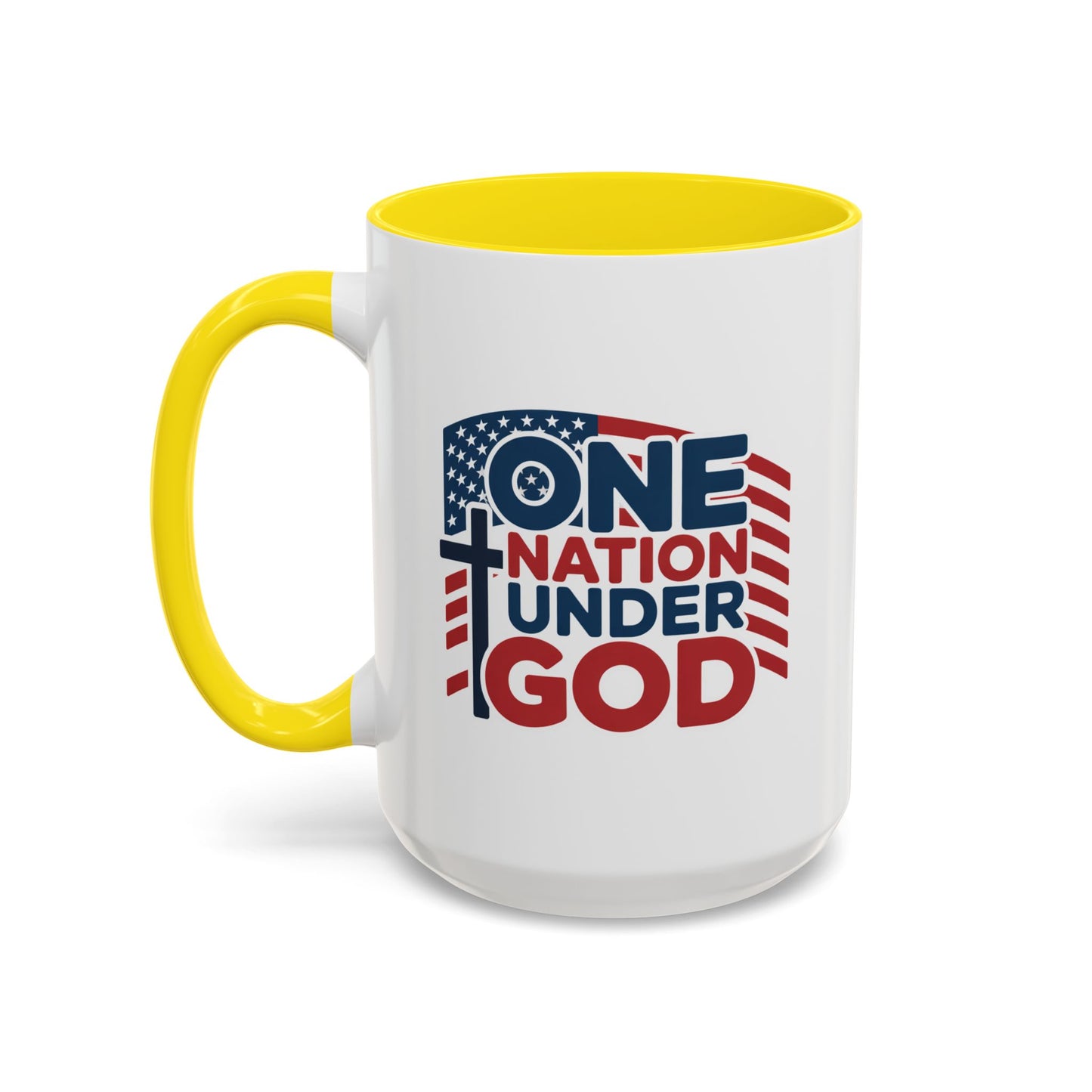 Religious Mug - One Nation Flag Cross