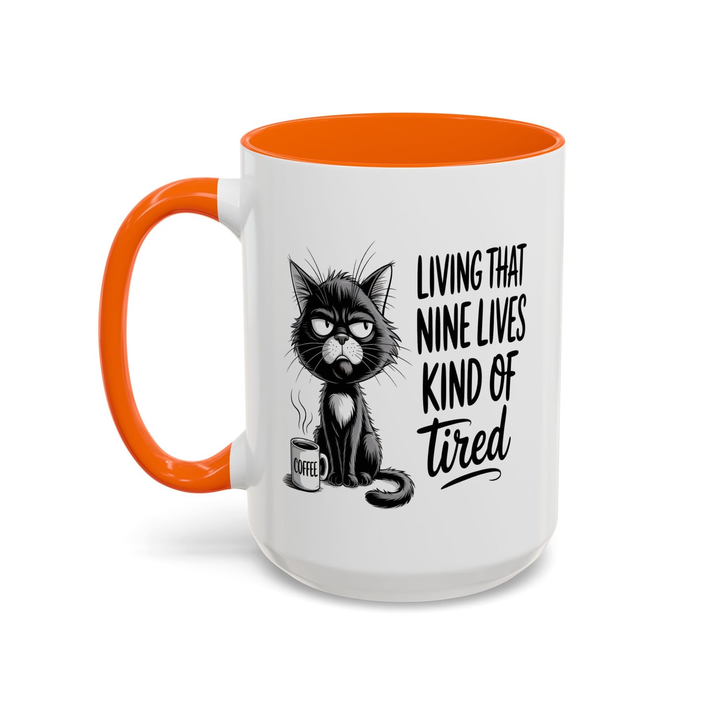 Animal Mug - Living That Nine Lives Kind Of Tired