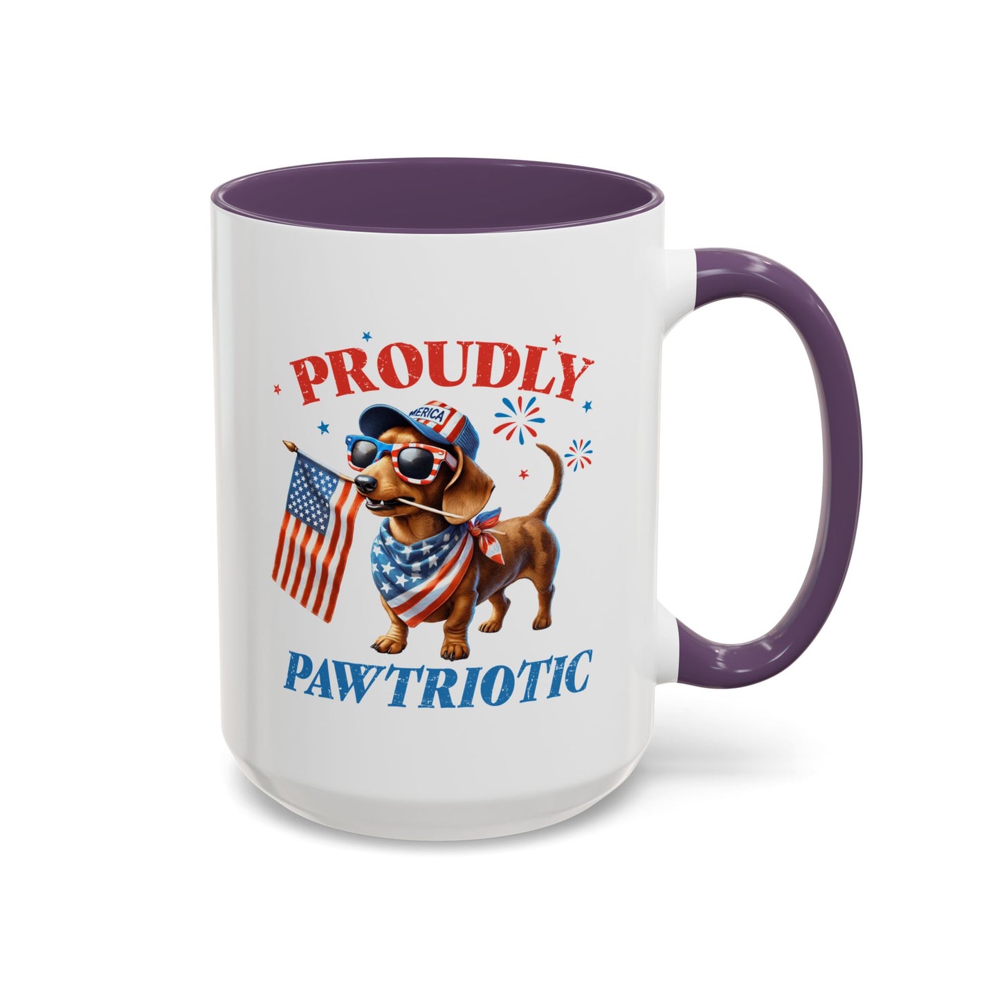 4th of July Mug - Proudly Pawtriotic Dog