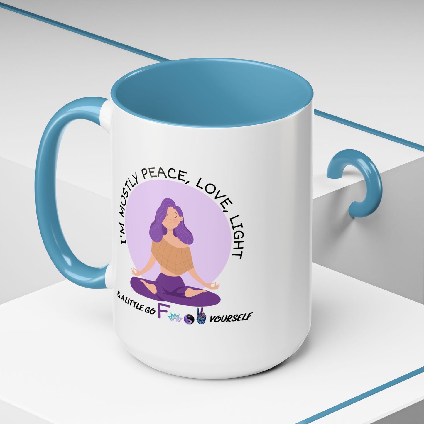 Adult Mug - I'm Mostly Peace, Love, Light