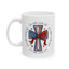 4th of July Mug - Patriotic Cross with Ribbon & Stars