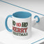 Christmas Mug - Ho Ho Ho Merry Christmas Green & Red Text