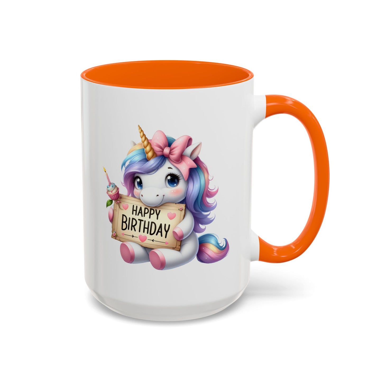 Birthday Mug - Girl Unicorn Happy Birthday Sign
