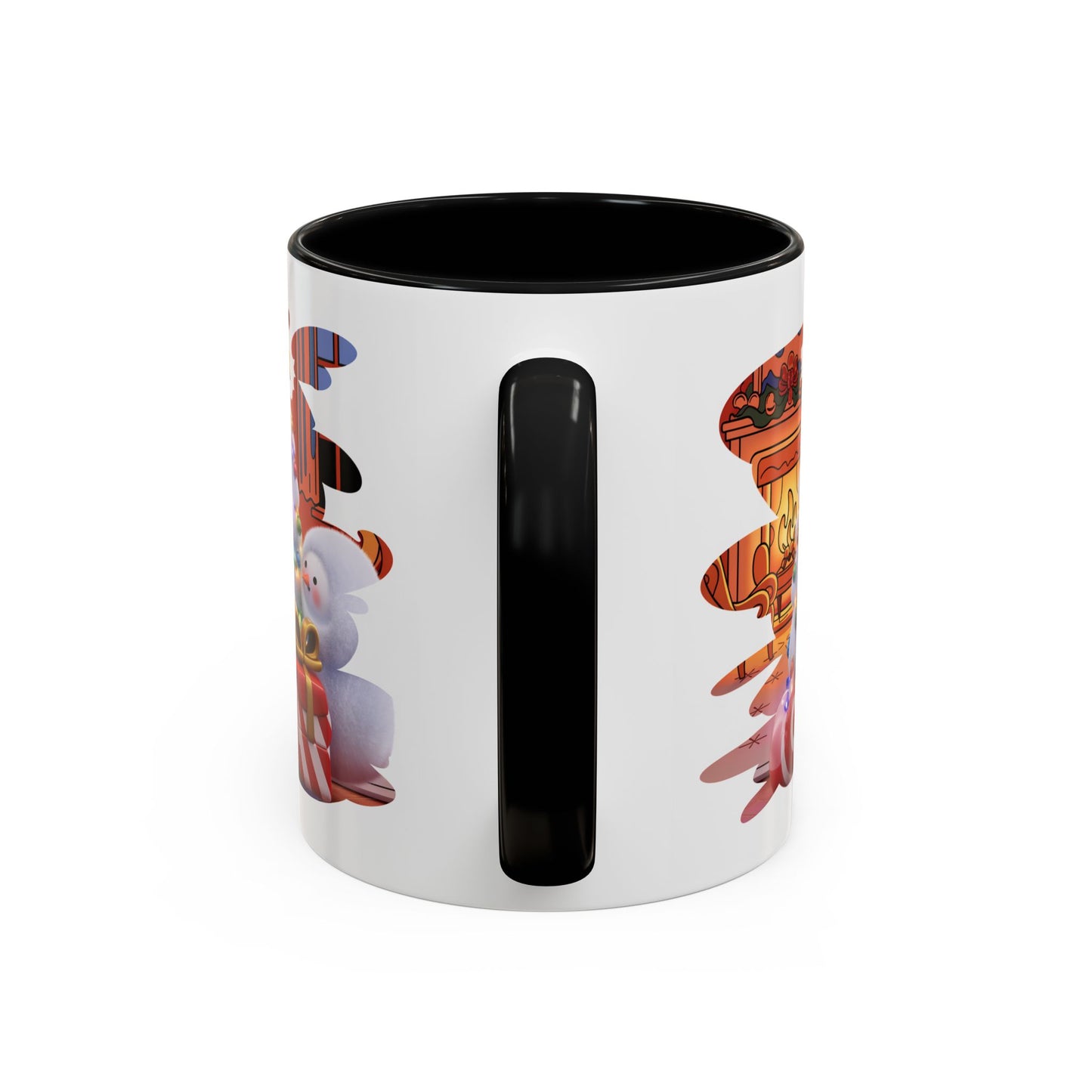 Christmas Mug - Snowman Tree Presents Fireplace