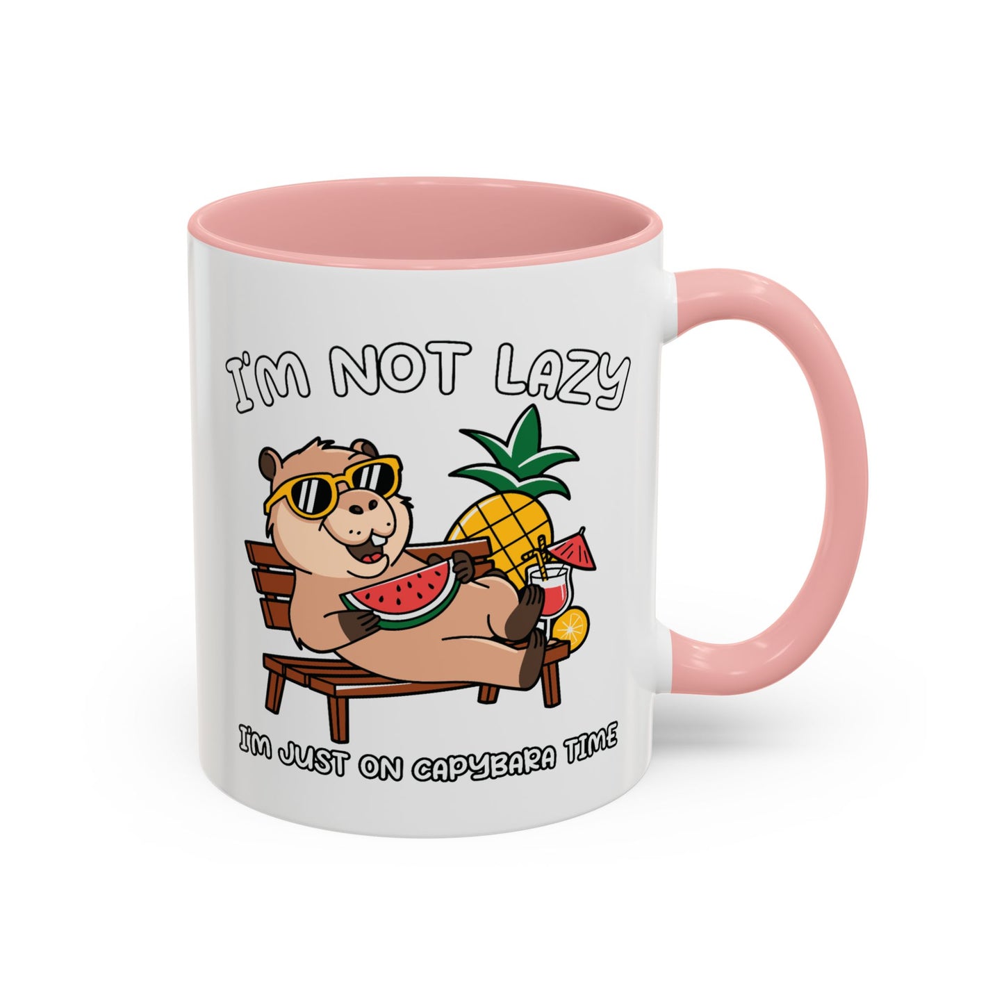 Humor Mug - I'm Not Lazy Capybara