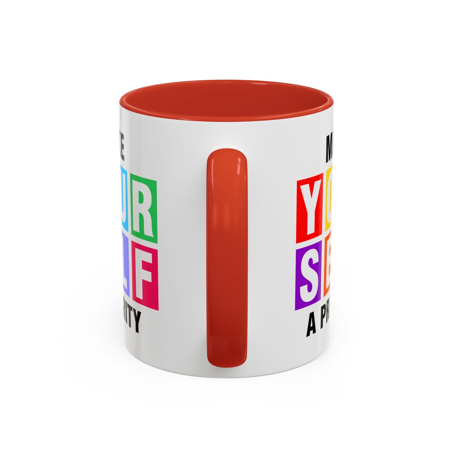 Wellness Mug - Make Yourself a Priority Colored Blocks