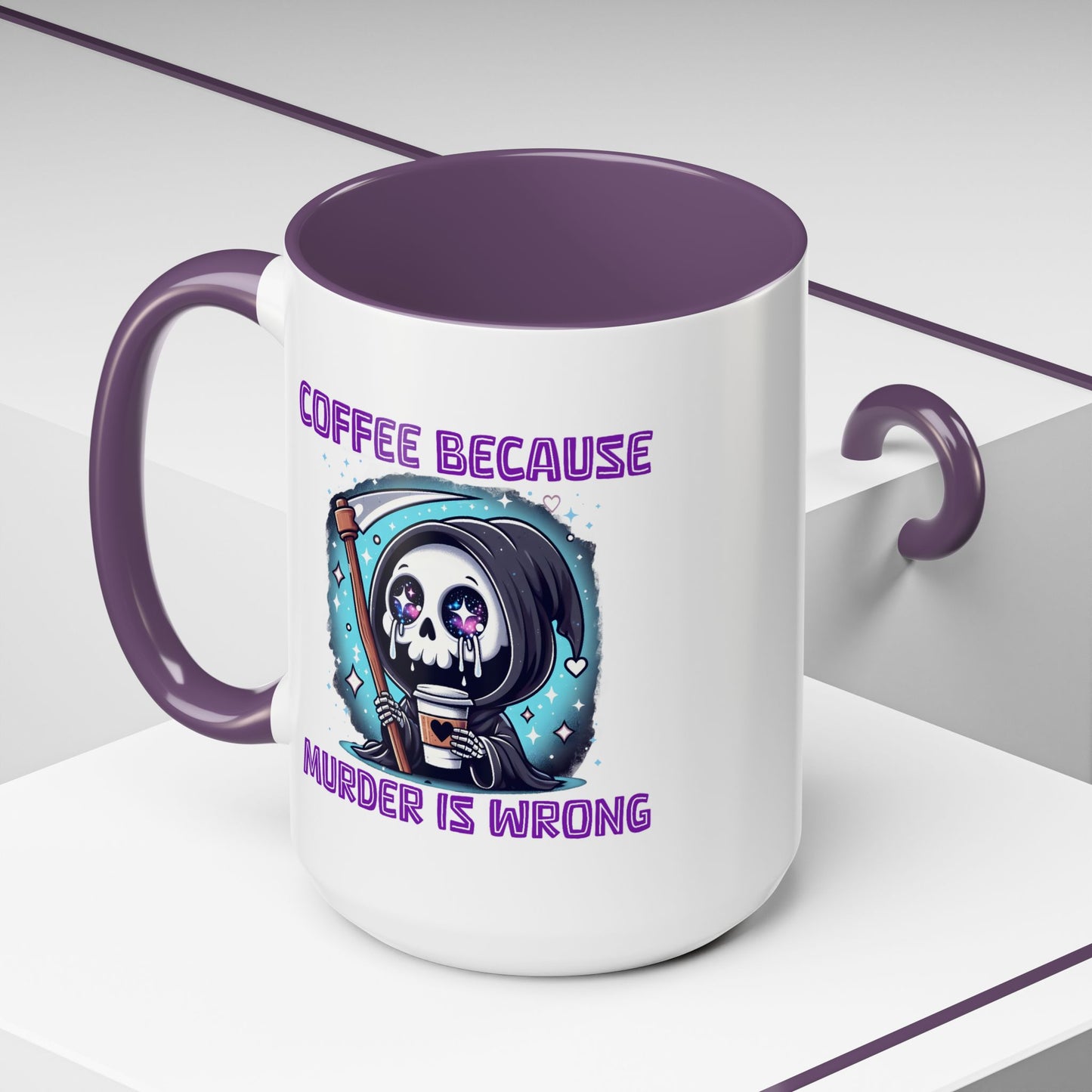 Humor Mug - Coffee Because Murder is Wrong