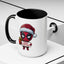 Christmas Mug - Merry Christmas Red Text Superhero
