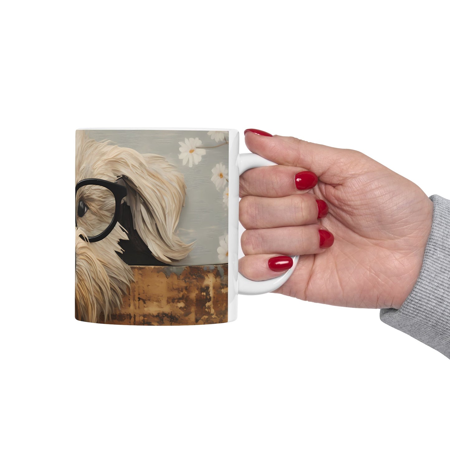 Artistic Mug - Felted Dog 4