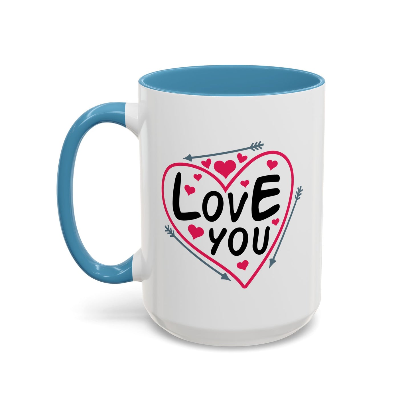 Valentine's Day Mug - Love You Heart Arrows