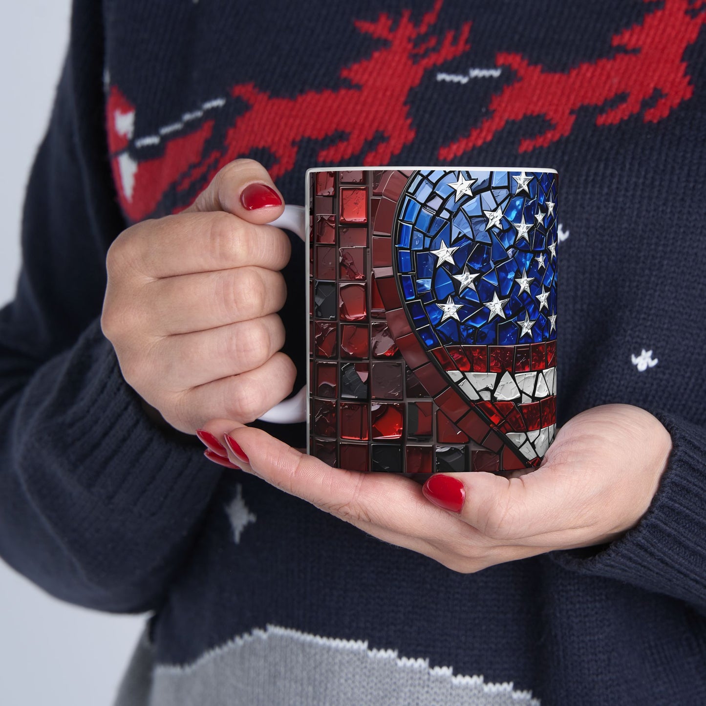 Artistic Mug - American Tile Heart