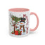 Christmas Mug - Merry Xmas Snowman Tree Present