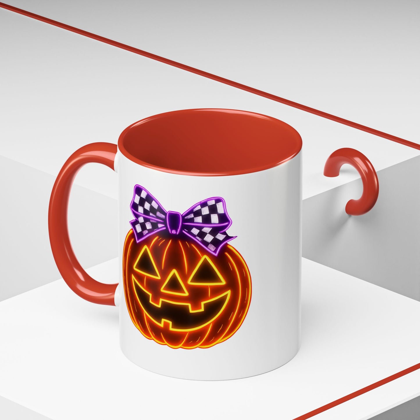 Halloween Mug - Purple Bow's Pumpkin
