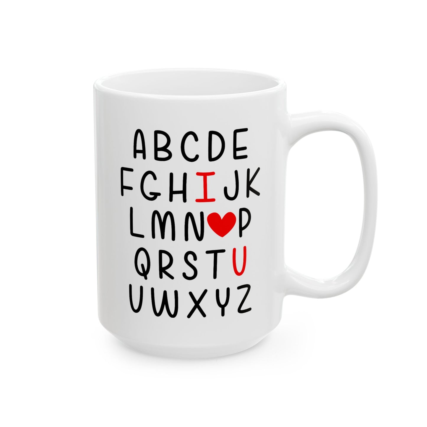 Anniversary Mug - I Love You Alphabet