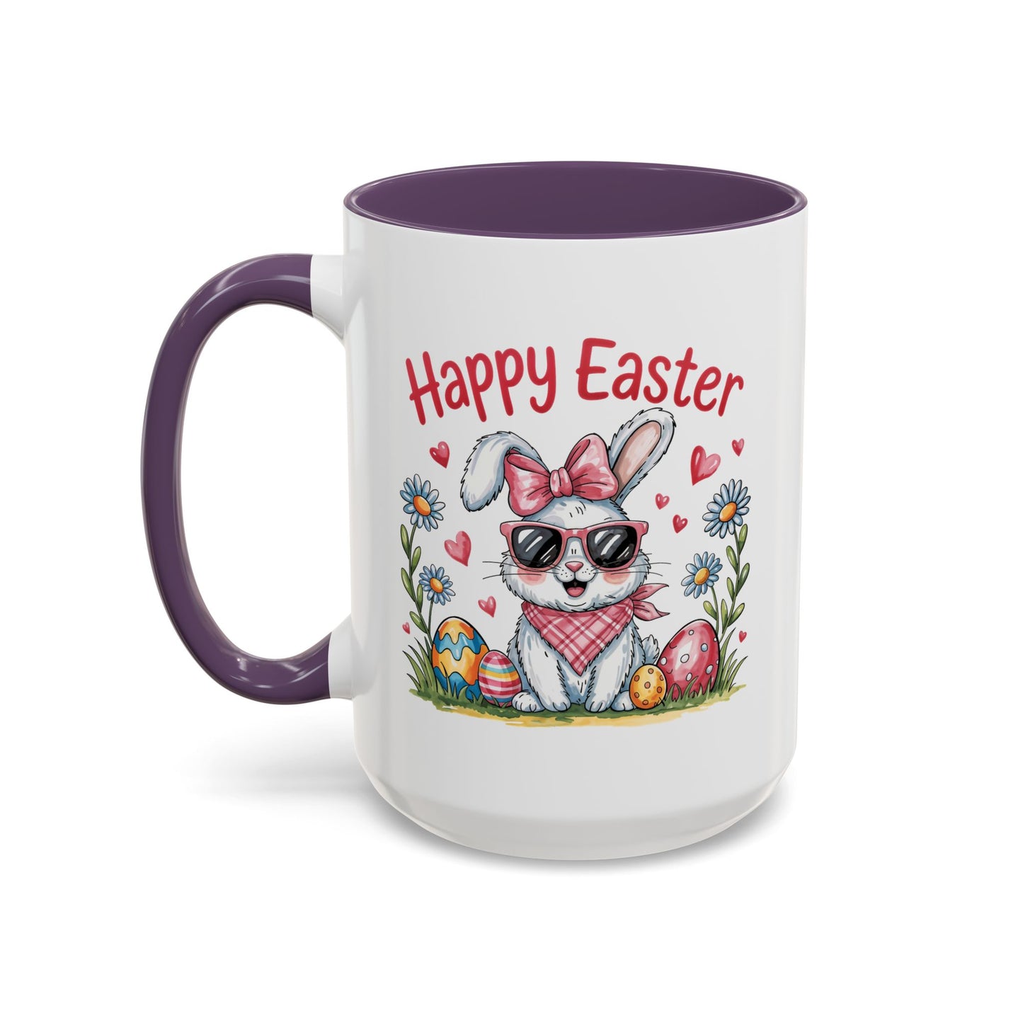 Easter Mug - Happy Easter Cool Bunny