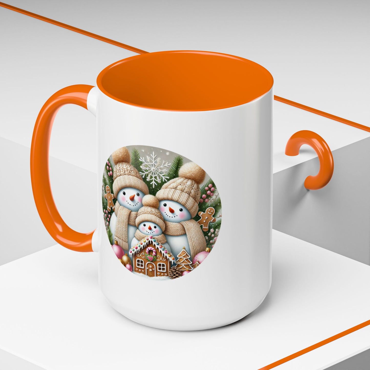 Christmas Mug - Gingerbread Snowman Family