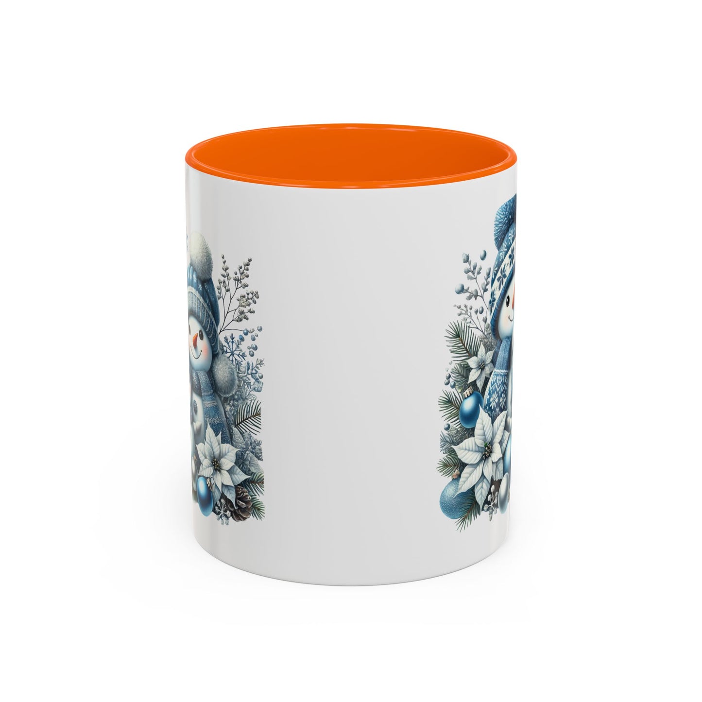 Christmas Mug - Blue Snowman Family