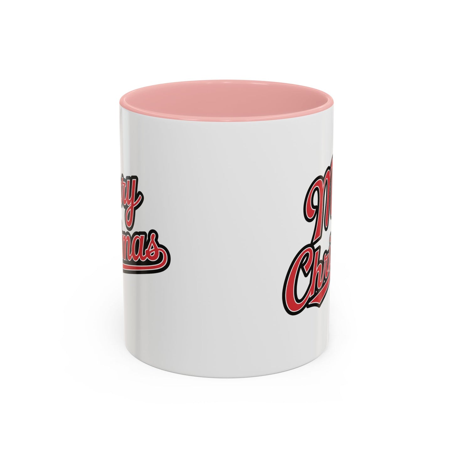Christmas Mug - Merry Christmas Red & Black Baseball Text