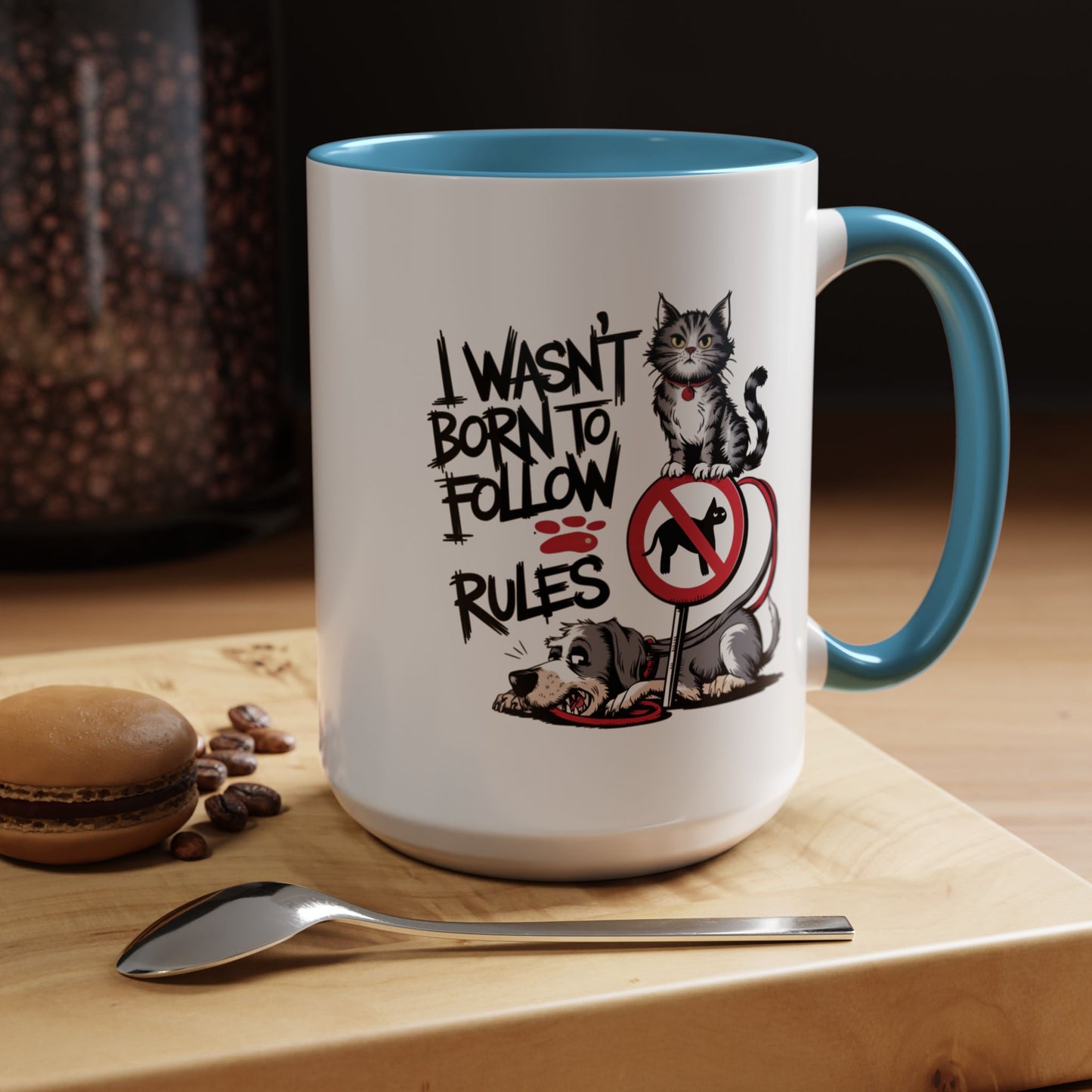Animal Mug - I Wasn't Born To Follow Rules