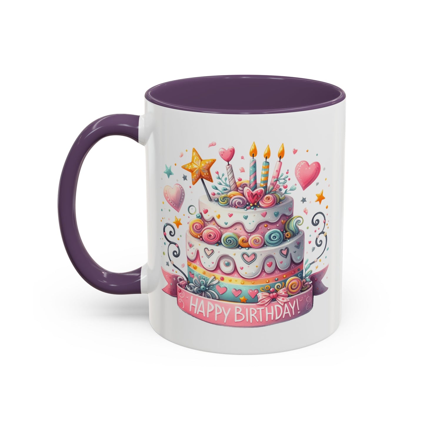 Birthday Mug - Happy Birthday Two Tiered Cake