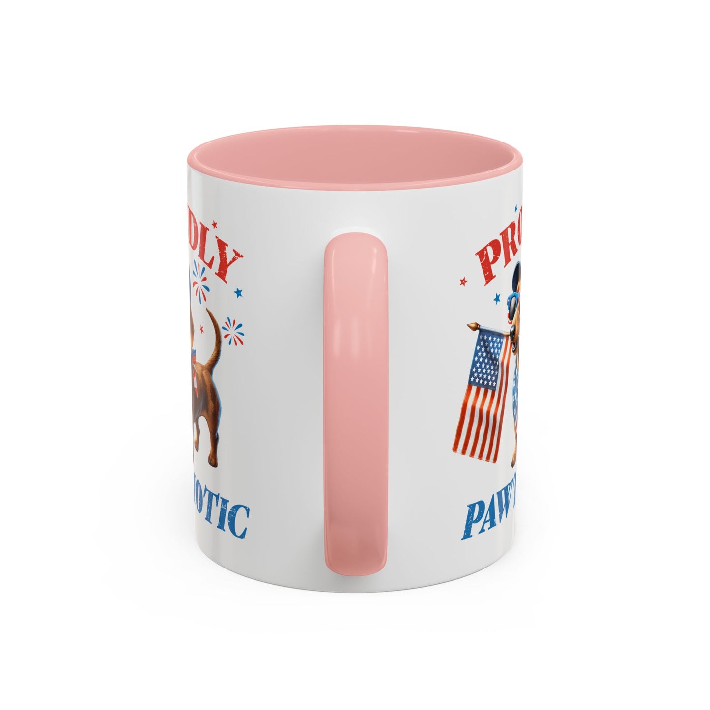 4th of July Mug - Proudly Pawtriotic Dog