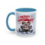 Christmas Mug - Merry Christmas Red Text Puppy Green Top 2