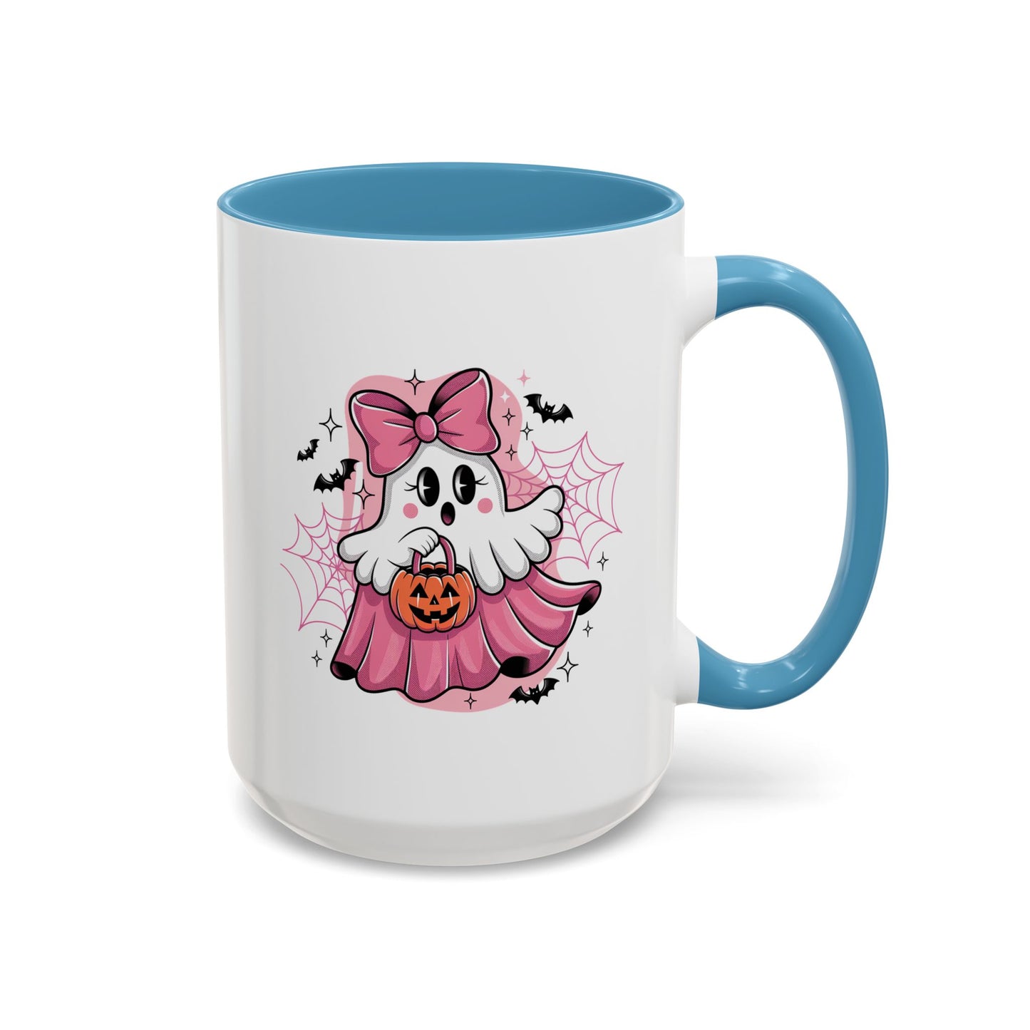 Halloween Mug - Ghost With Pink Bow