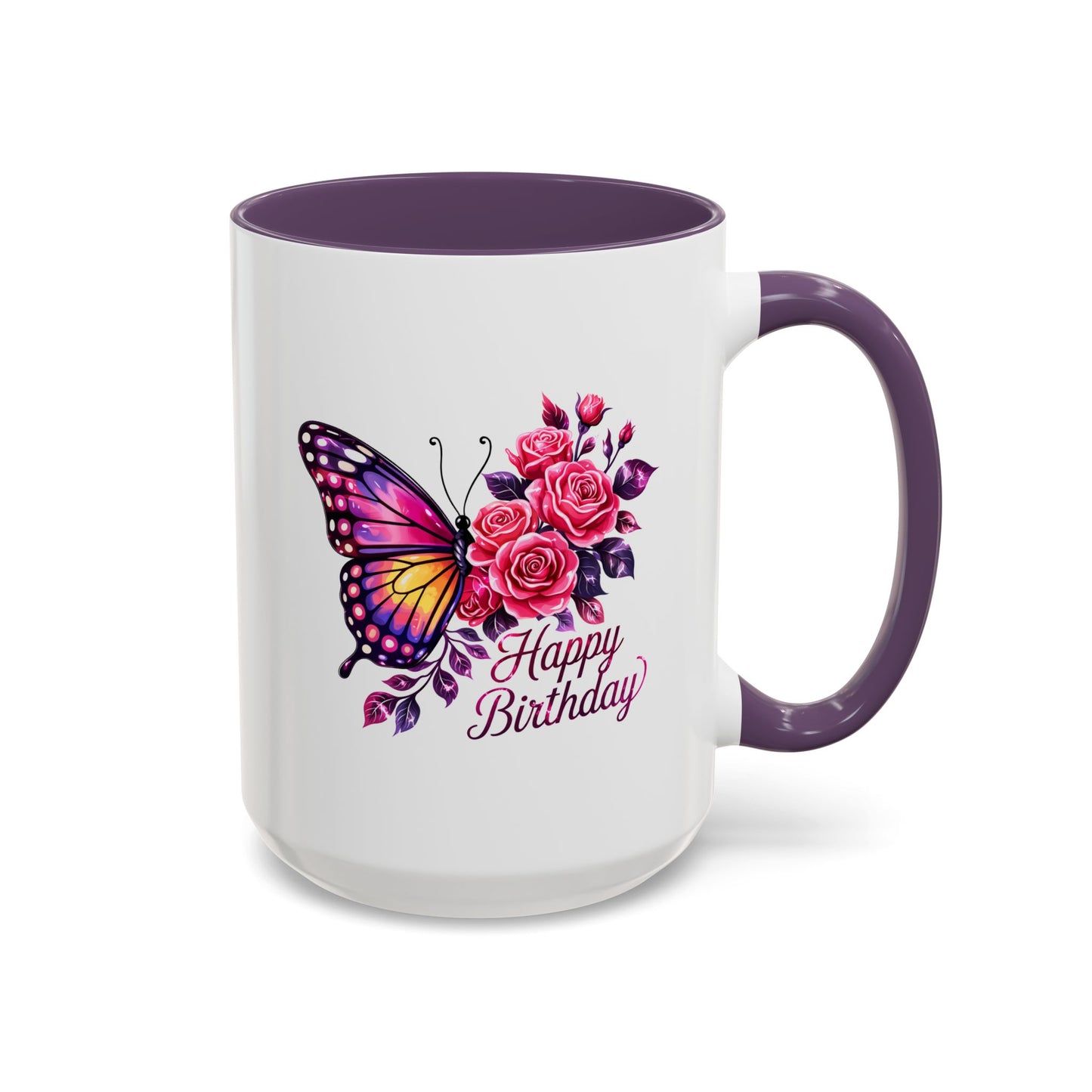 Birthday Mug - Butterfly Flowers