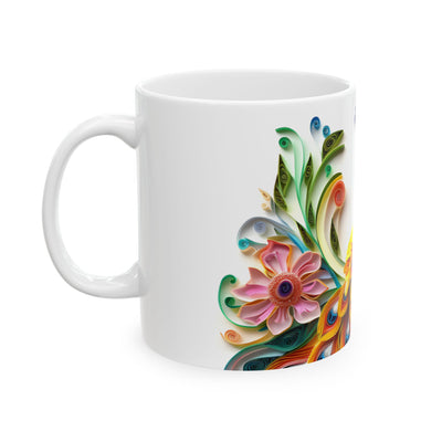 Artistic Mug - Paper Art Peacock