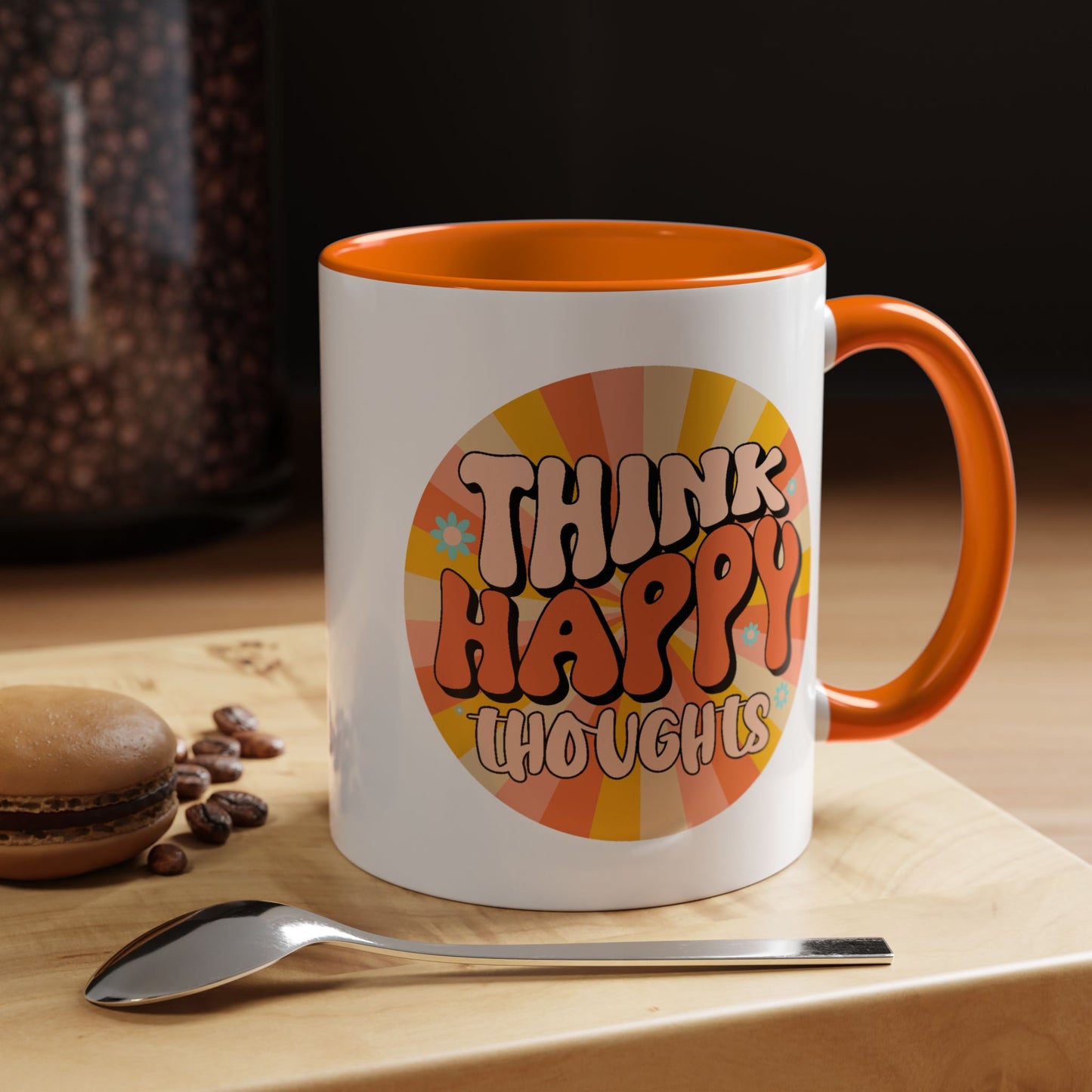 Wellness Mug - Think Happy Thoughts Hippie