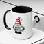 Christmas Mug - Merry Christmas Black Text Gnome Lights