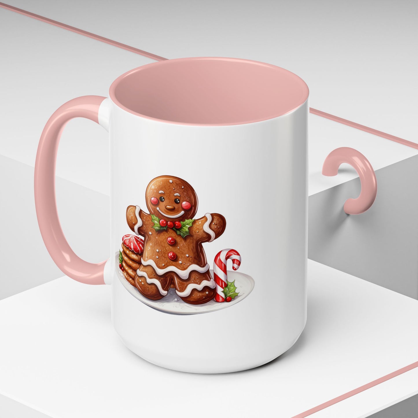 Christmas Mug - Gingerbread Man Cookies and Candy
