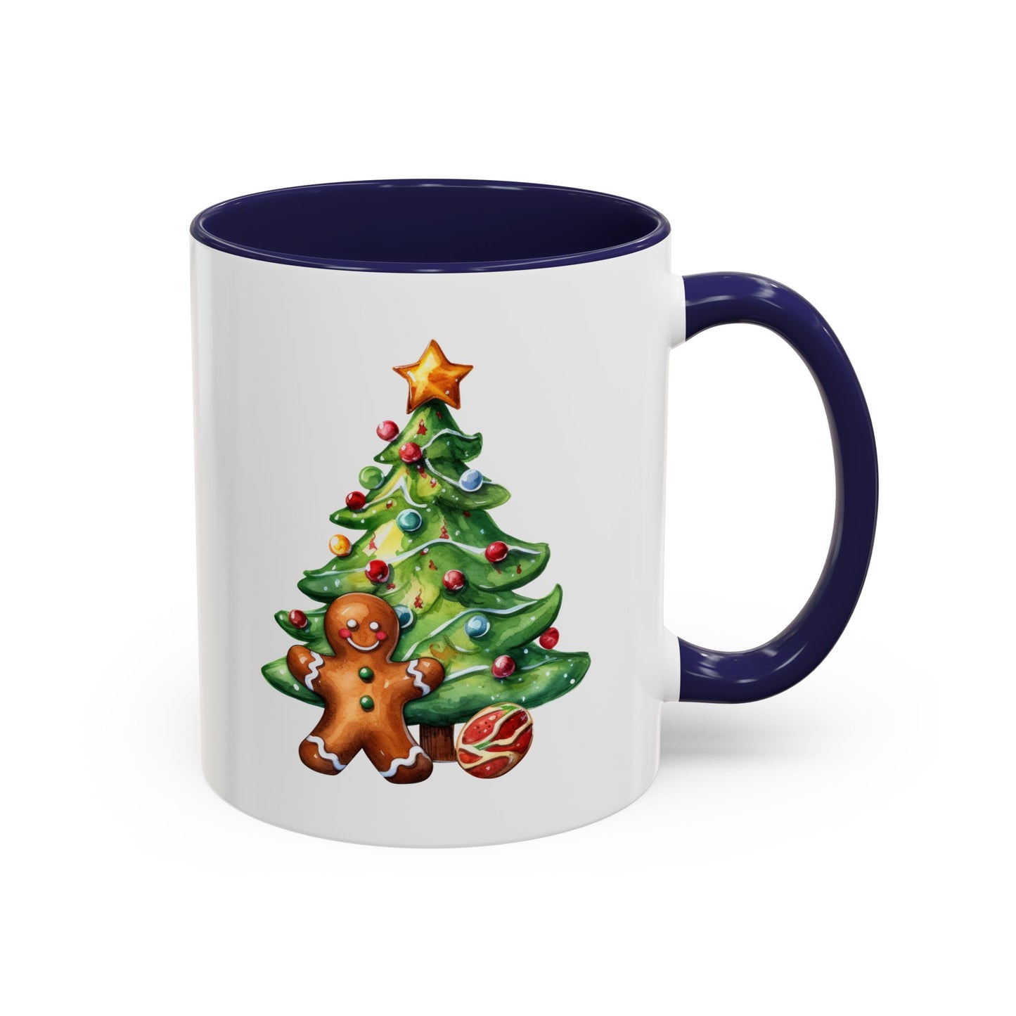 Christmas Mug - Gingerbread Man and Tree