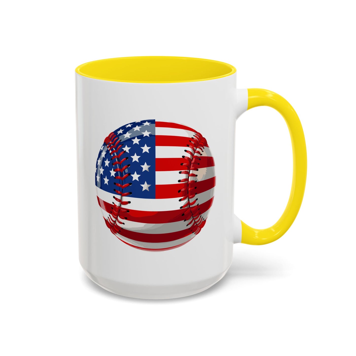 4th of July Mug - Baseball American Flag