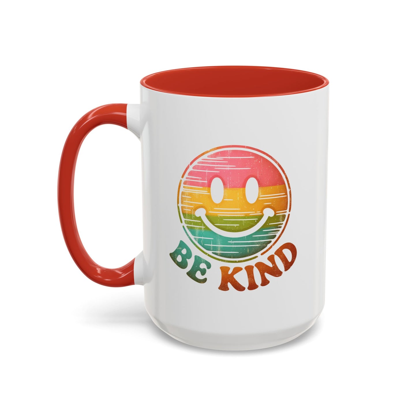 Motivation Mug - Retro Smiley Face Be Kind