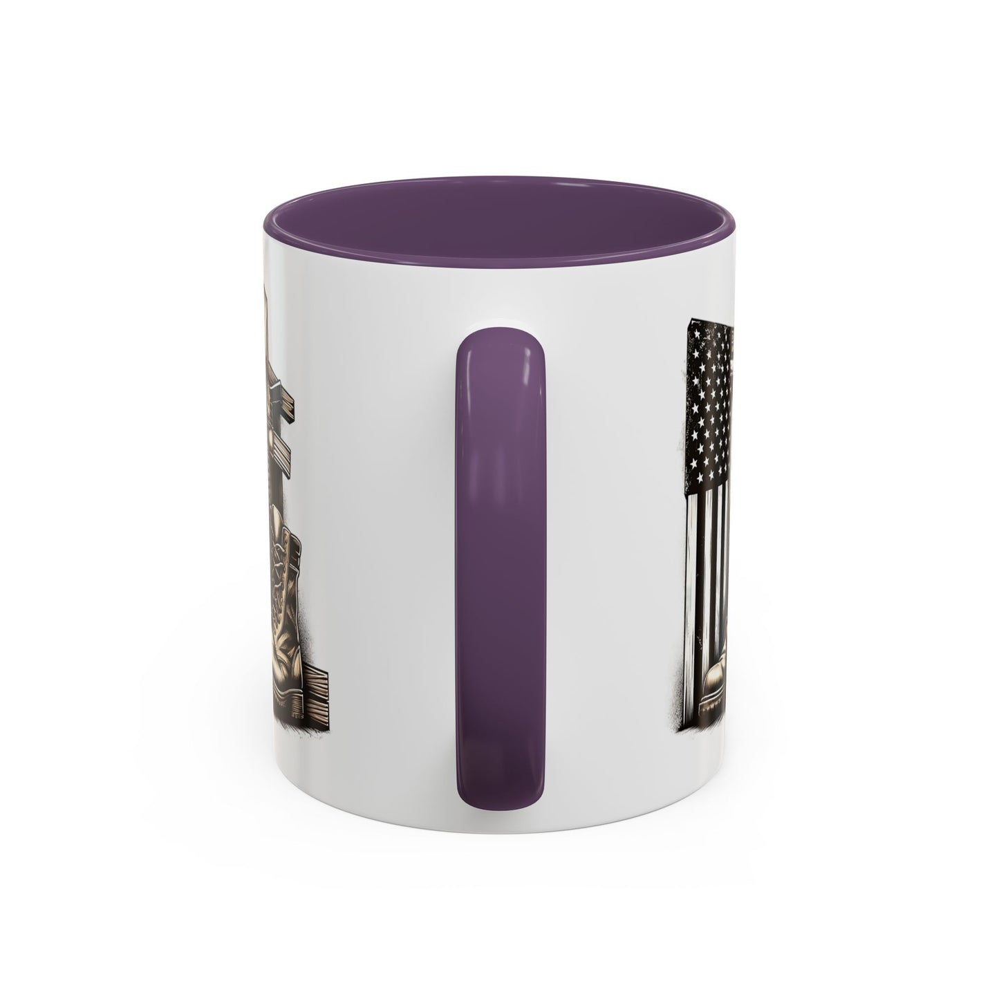 4th of July Mug - Fallen Soldier Boots Flag