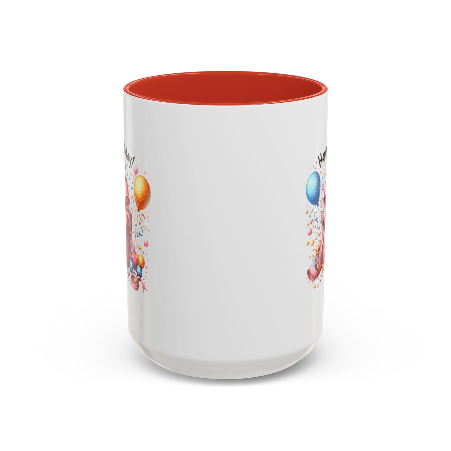 Birthday Mug - Happy Birthday Pink Ribbon Present