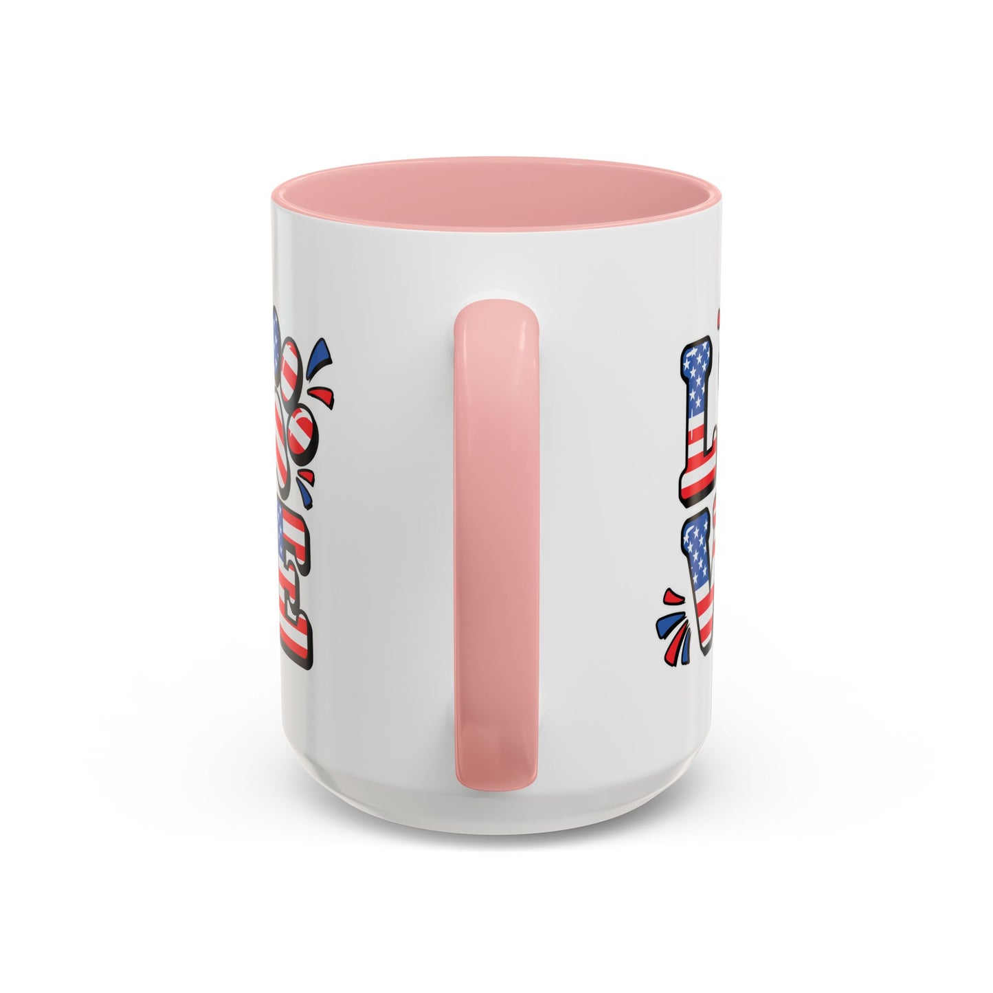 4th of July Mug - Animal Love USA Flag