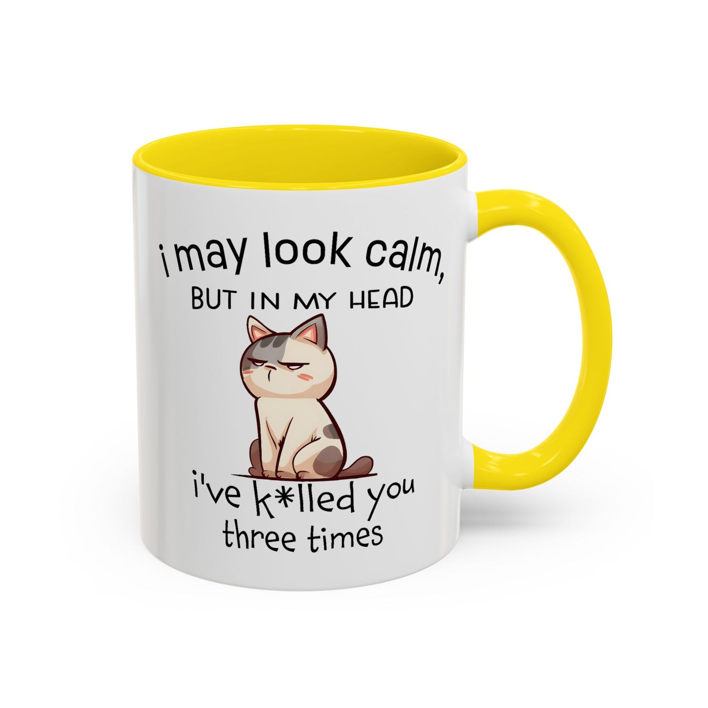 Adult Mug - I May Look Calm Cat