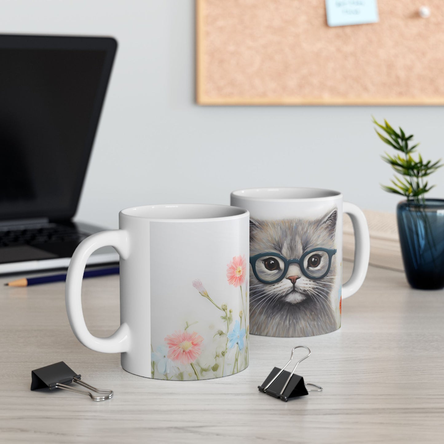 Artistic Mug - Felted Cat 4