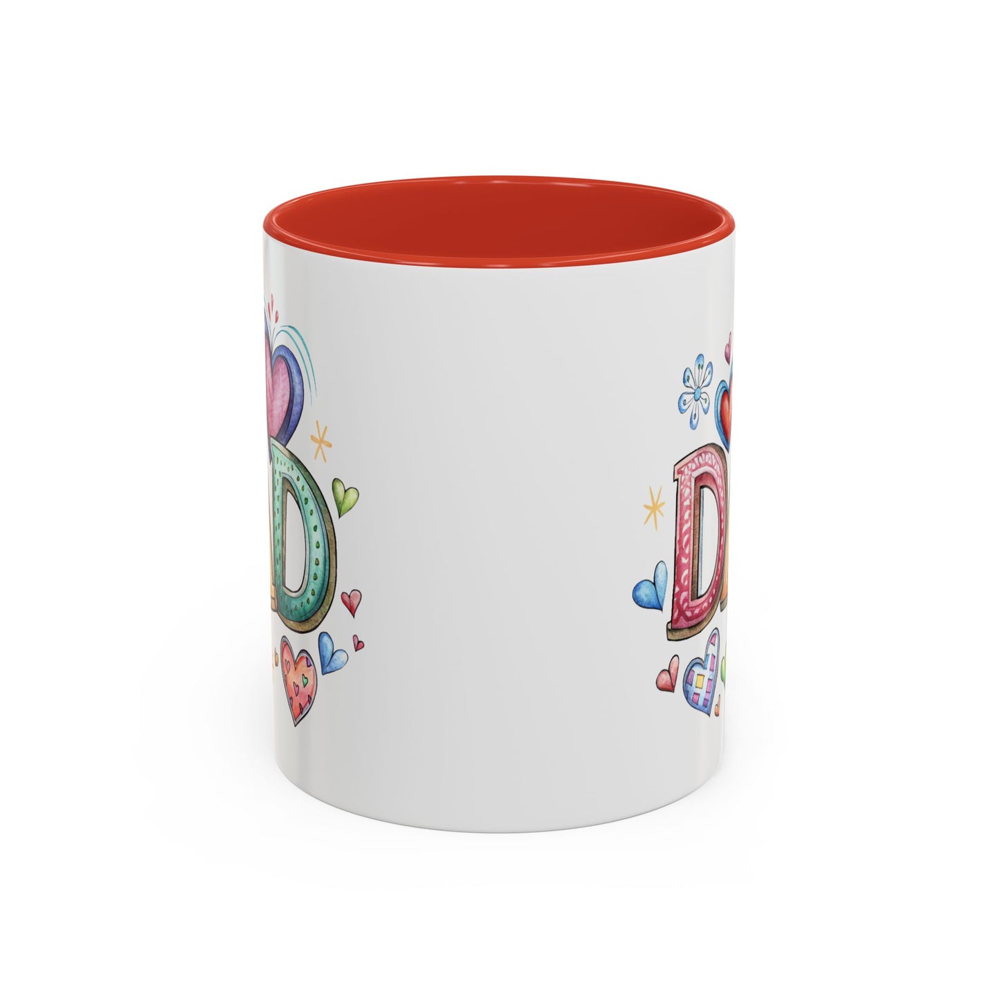 Father's Day Mug - Dad Hearts