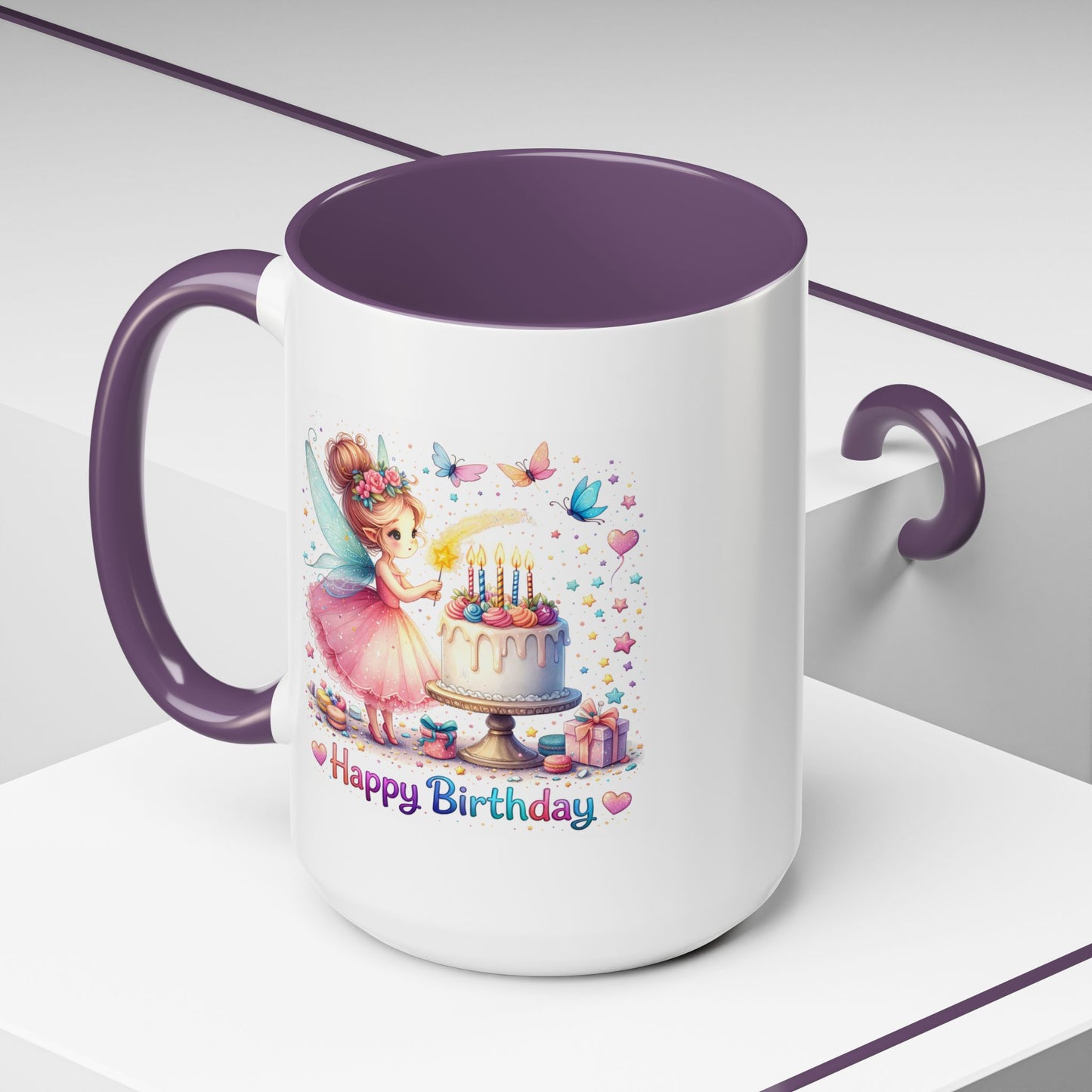 Birthday Mug - Fairy Butterflies