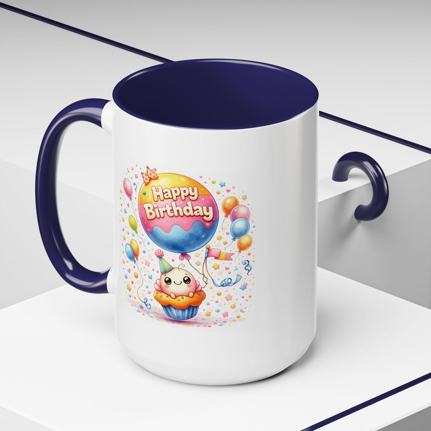 Birthday Mug - Cupcake Balloon
