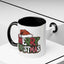 Christmas Mug - Merry Christmas Red Green & White Graffiti Hat