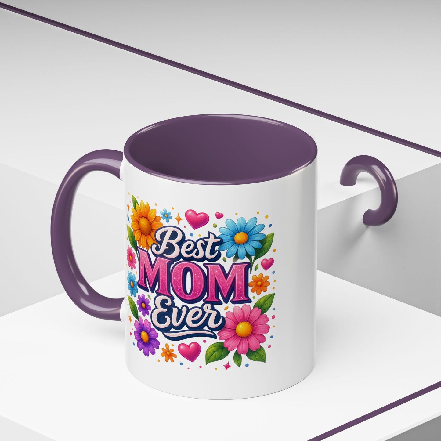 Mother's Day Mug - Best Mom Ever Flowers
