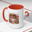 Christmas Mug - Candy Cane Lane White Text Ornaments Candy