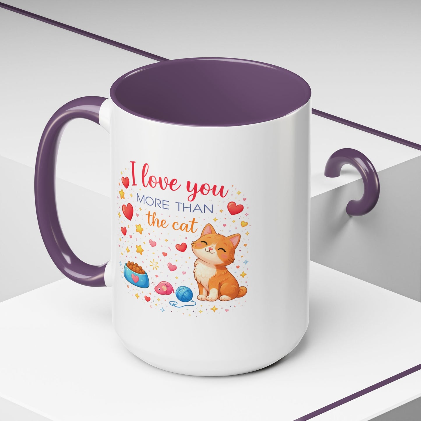 Anniversary Mug - I Love You More Than The Cat