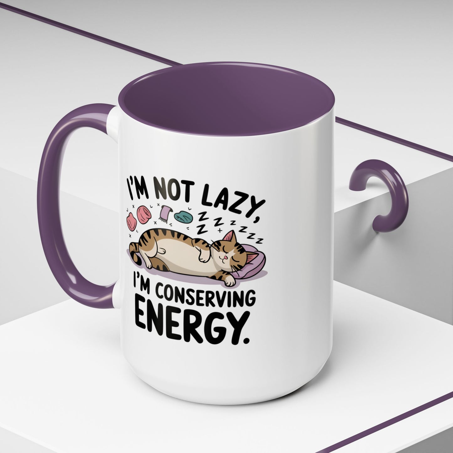 Animal Mug - I'm Not Lazy I'm Conserving Energy