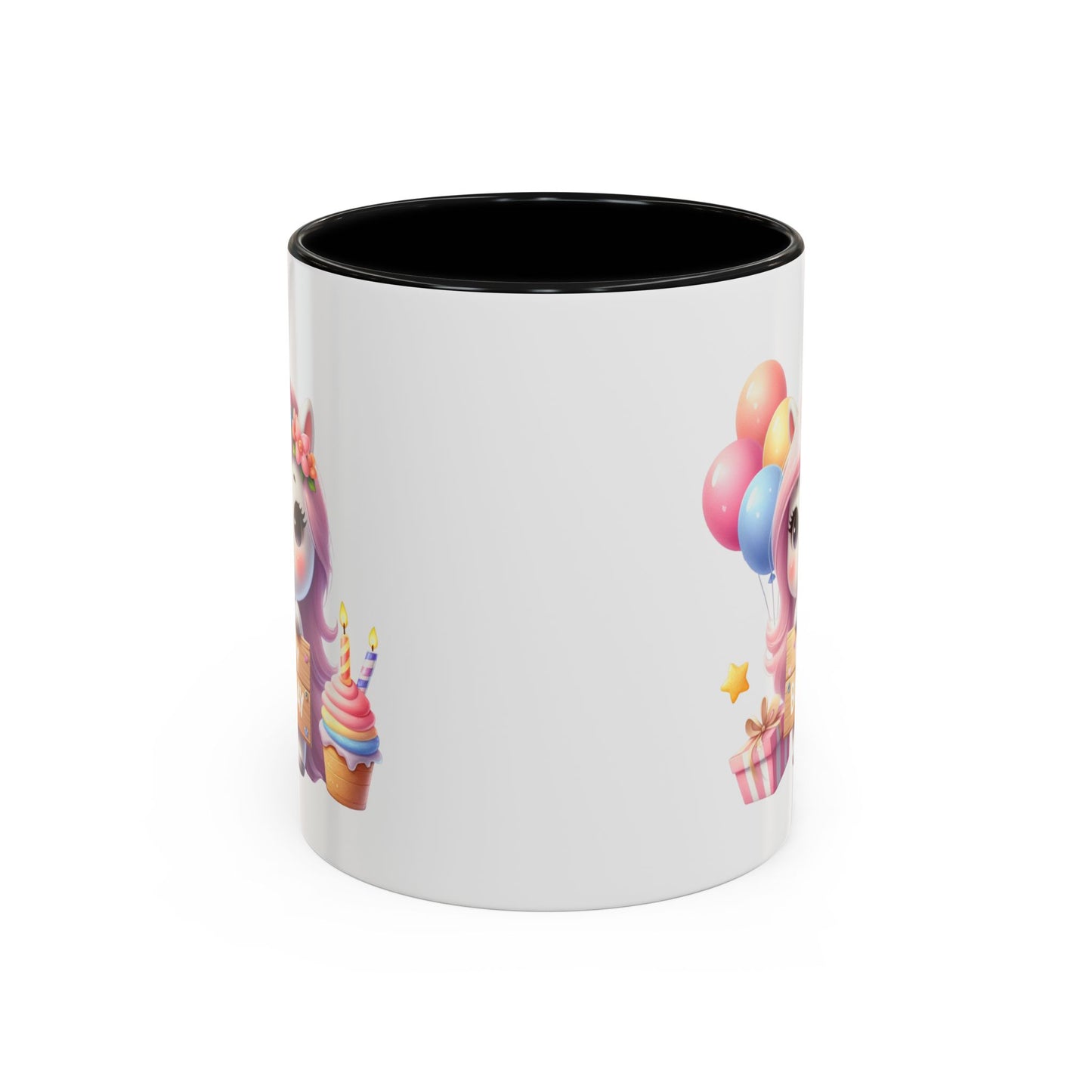 Birthday Mug - Girl Unicorn Happy Birthday Sign 2